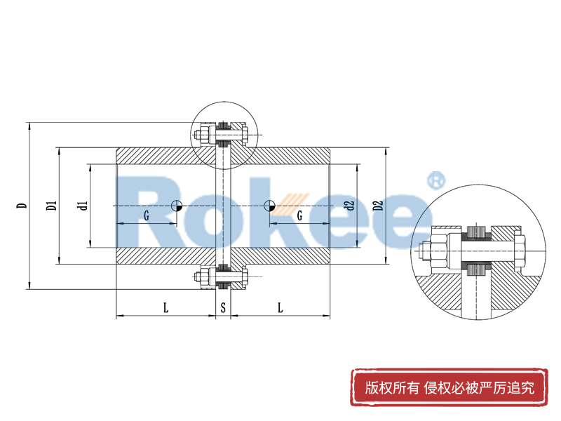 RLM標(biāo)準(zhǔn)單節(jié)小型膜片聯(lián)軸器,單膜片聯(lián)軸器廠家,單膜片聯(lián)軸器生產(chǎn)廠家